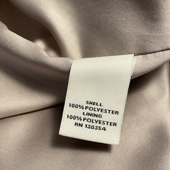 Doo.Ri Macy's Dove Gray & Tan Ruched Bodice Sundress - Size 4 - Picture 7 of 8